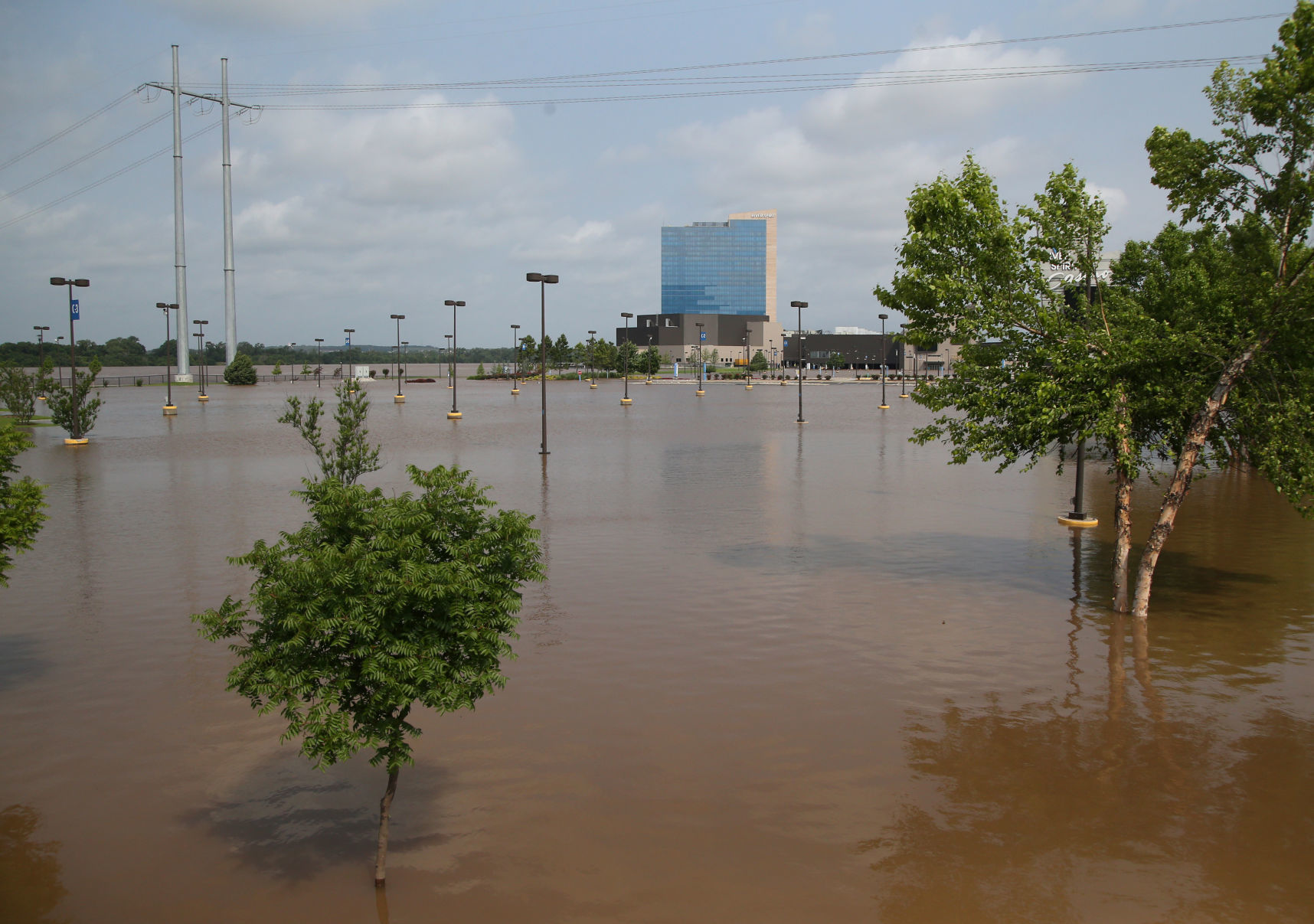 Flooding near River Spirit Casino in Tulsa
